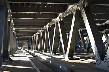 Image showing Inside the bridge