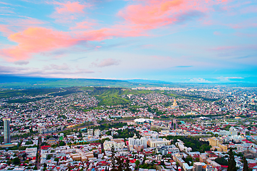 Image showing Tbilisi overlooking, Georgia