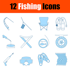 Image showing Fishing Icon Set