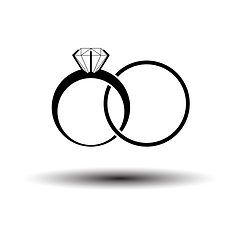 Image showing Wedding Rings Icon