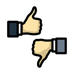 Image showing Icon Of Like And Dislike