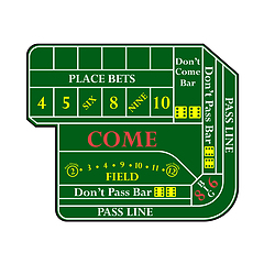 Image showing Craps Table Icon