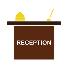 Image showing Hotel Reception Desk Icon