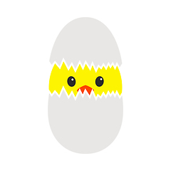 Image showing Easter Chicken In Egg Icon