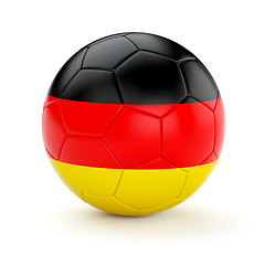 Image showing Soccer football ball with Germany flag