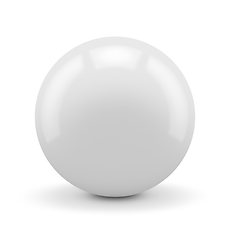 Image showing White sphere isolated