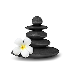 Image showing Zen stones balance concept