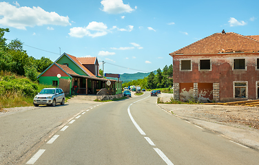 Image showing The mountain road in Montenegro