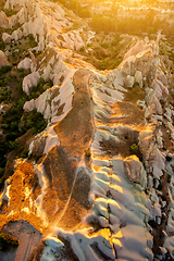 Image showing Top view of a canyon