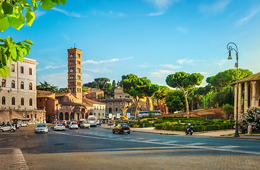 Image showing Tower on the street of rome