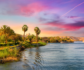 Image showing Traveling on the Nile in Aswan