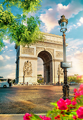 Image showing Triumphal Arch in Paris