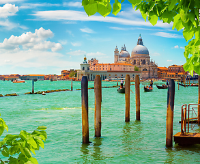 Image showing View of basilica in Grand Canal