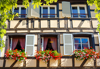 Image showing Windows of traditional house