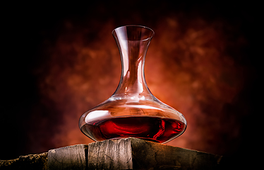 Image showing Wine in a decanter