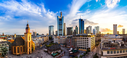 Image showing Aerial view of Frankfurt