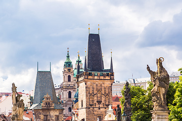 Image showing Charles bridge in Prague