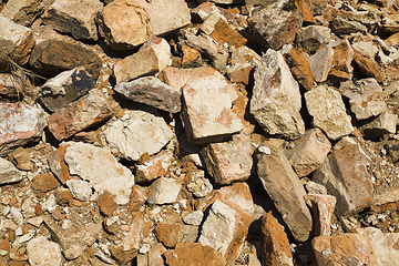 Image showing ruined castle wall