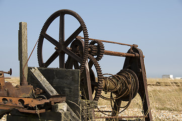 Image showing Old winch