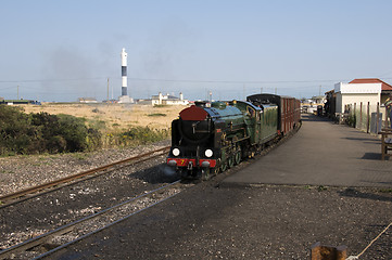 Image showing Minature steam train