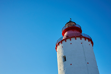 Image showing Lighthouse in Swedish village Landsort on the island of Oja