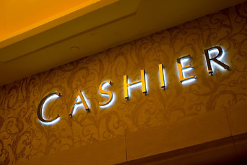 Image showing Cashier sign