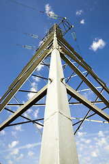 Image showing high-voltage power lines