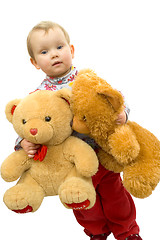 Image showing Baby with bear