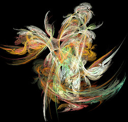 Image showing Abstract flame fractal