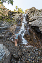 Image showing Waterfall in Altai Mountains