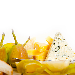 Image showing fresh pears and cheese