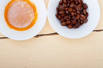 Image showing espresso cofee and beans