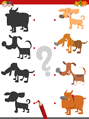 Image showing shadow game with dog characters