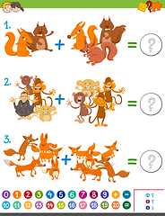 Image showing addition maths game for kids