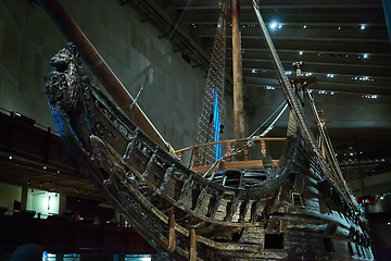 Image showing Stockholm, Swden - Novemer 6, 2018. Visit of The Vasa ship in Vasa Museum.