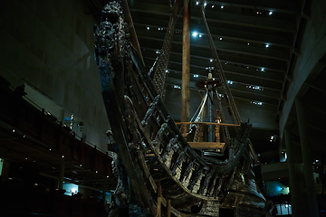 Image showing Stockholm, Swden - Novemer 6, 2018. Visit of The Vasa ship in Vasa Museum.