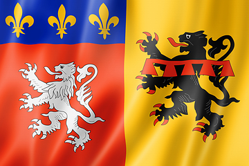 Image showing Rhone County flag, France