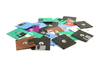 Image showing color fdd disks isolated