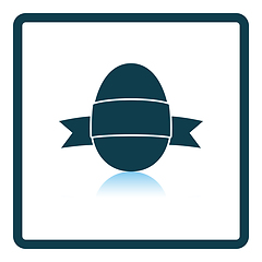 Image showing Easter Egg With Ribbon Icon