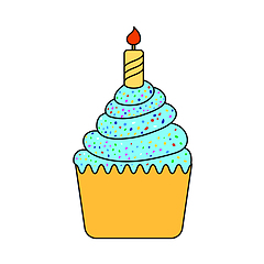 Image showing First Birthday Cake Icon