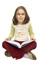 Image showing Young girl with book