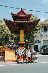 Image showing students in uniform, Manado Indonesia