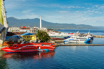 Image showing harbor in Kota Manado City, Indonesia