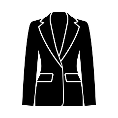 Image showing Business Woman Suit Icon