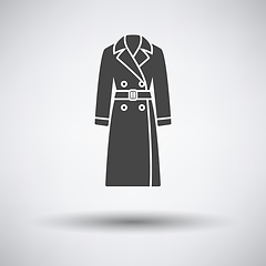 Image showing Business Woman Trench Icon