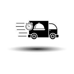 Image showing Fast Food Delivery Car Icon