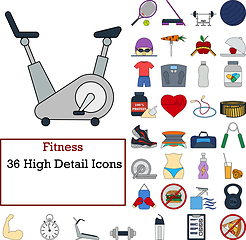 Image showing Fitness Icon Set