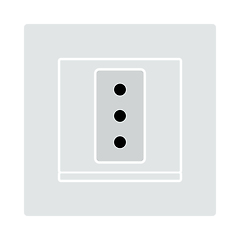 Image showing Italy Electrical Socket Icon