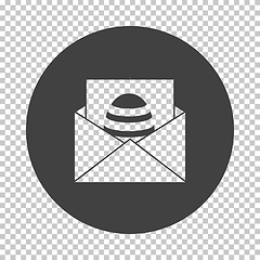 Image showing Envelop With Easter Egg Icon