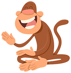 Image showing happy monkey animal character